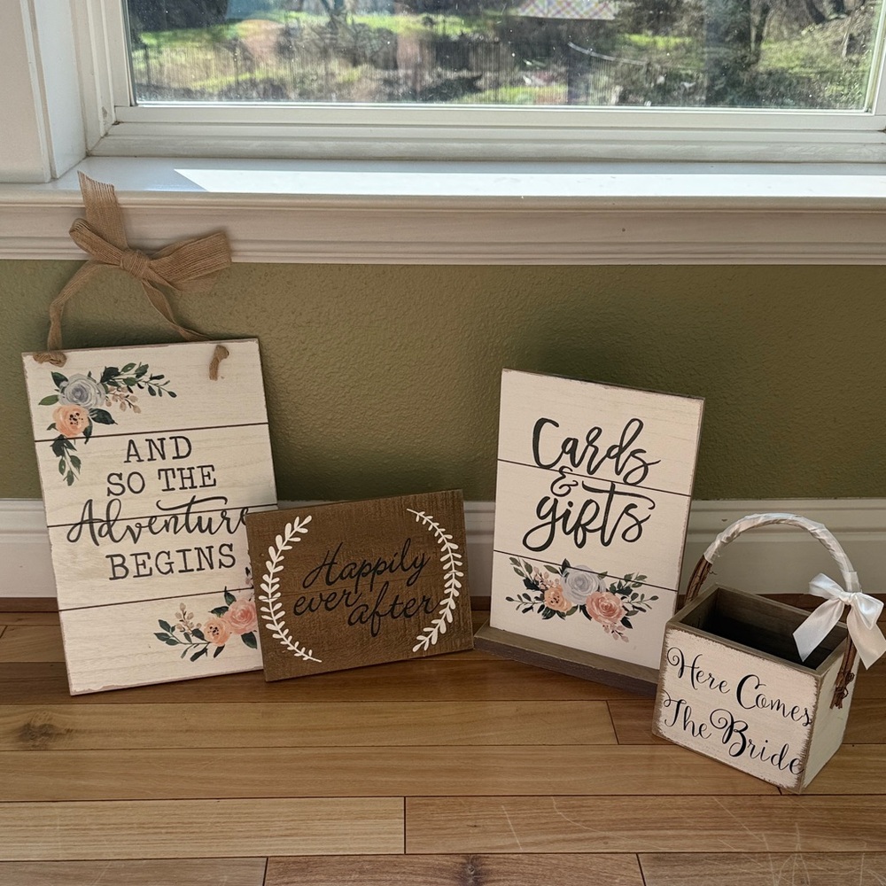 Rustic Wedding Sign Set